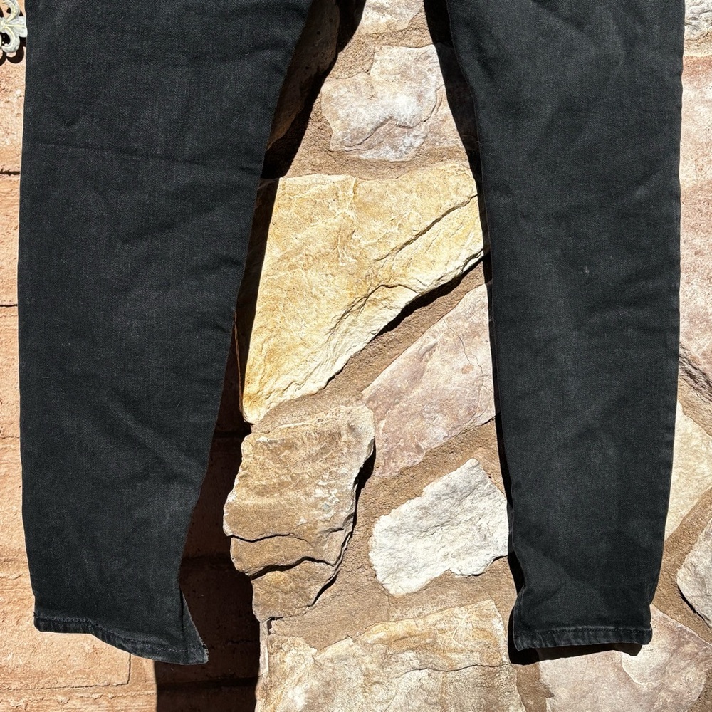 NWT YoungLa Men’s Jeans Faded Black Size 32x30 Zipper Leg Slim Fit - Picture 7 of 10